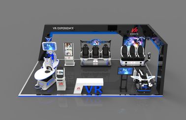 Unique Iron / Fiberglass Standing Up 9D VR Theme Park Customized Colour