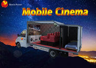 Camion de salle de cinéma/simulateur mobiles flexibles de la carlingue 5D avec l'écran en métal