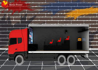 Théâtre dynamique fait sur commande de cinéma du mobile 7D de carlingue/camion avec le brouillard de vent d'éclairage