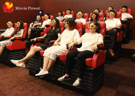 Noir/blanc/salle de cinéma rouge de Seat 4D, équipement de réalité virtuelle pour le parc d'attractions