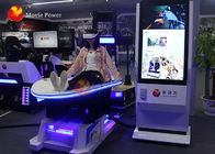 Simulateur dynamique de glissière de cinéma blanc de la couleur 9D VR avec des jeux de montagnes russes