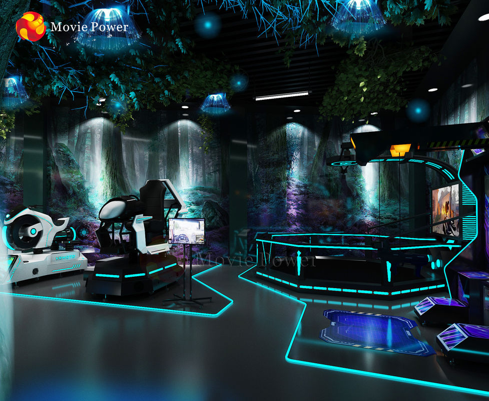 Machines d'intérieur de réalité virtuelle de divertissement de jeu de voiture de parc d'attractions