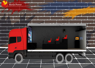 Théâtre dynamique fait sur commande de cinéma du mobile 7D de carlingue/camion avec le brouillard de vent d'éclairage