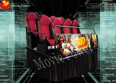 Fibre de verre électrique de rouge de jaune de salle de cinéma de l'équipement 5D de cinéma