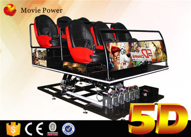 Cinéma de la machine 5D de jeu de simulateur de cinéma de Seat 6Dof 5D de mouvement de cinéma de l'équipement 5d de parc à thème