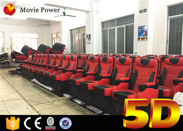 200 salle de cinéma de la large échelle 4D du système électrique 3 DOF de sièges avec des effets de pluie et des chaises mobiles