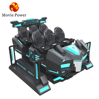 Joueurs multiples de tir de simulateur de jeu de Seater VR du cinéma 6 de la fibre de verre 9D VR montant la voiture