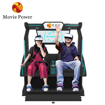 Chaise à roulettes à 2 places 9d Vr Simulateur de cinéma Chaise de mouvement Machine de jeu de réalité virtuelle Arcade
