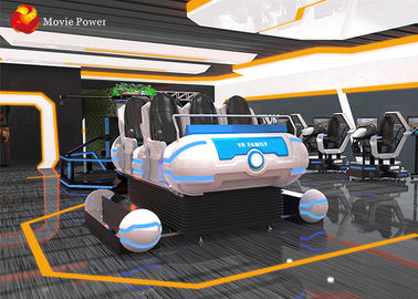L'équipement 6 de parc d'attractions pose le simulateur d'intérieur de jeu d'expérience de réalité virtuelle du cinéma 9d