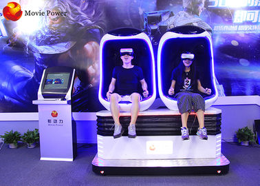 Expérience de réalité virtuelle de simulateur de machine d'oeufs de forme d'oeufs de 2 sièges