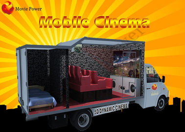 6/9/12 cinémas 5D mobiles multijoueur de camion de salle de cinéma/parc à thème des sièges 7D
