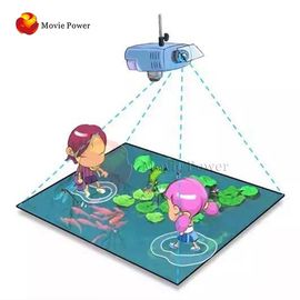 Système de projection interactif de plancher de réalité virtuelle d'enfants