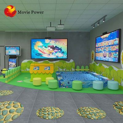 Projection visuelle interactive interactive attirée des jeux 3d de simulateur du parc d'attractions 9d Vr