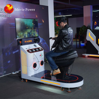 L'équitation interactive de 9D VR, le cinéma 9D monte la course de chevaux d'enfants de machine de jeu de VR HTC Vive