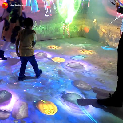 Système de projection interactif magique de plancher des jeux 3D d'enfants GV