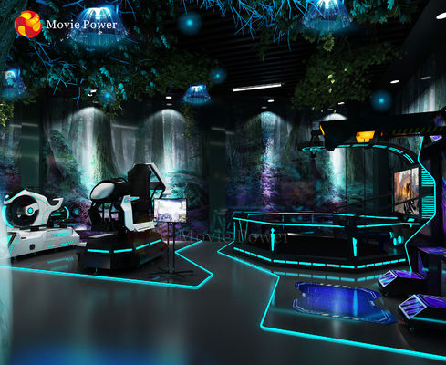 Simulateur de moto de réalité virtuelle des jeux 9d de parc d'attractions