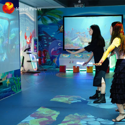 Le projecteur interactif augmenté AR de mur de réalité de petite entreprise badine les jeux interactifs