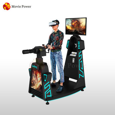 Jeu noir de tir d'arme à feu de réalité virtuelle de simulateur de la couleur VR Gatling