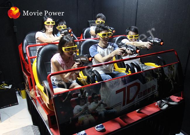Théâtre du système de cinéma du jeu 7D de voiture de course d'arcade/VR 7 D avec l'écran en métal 1