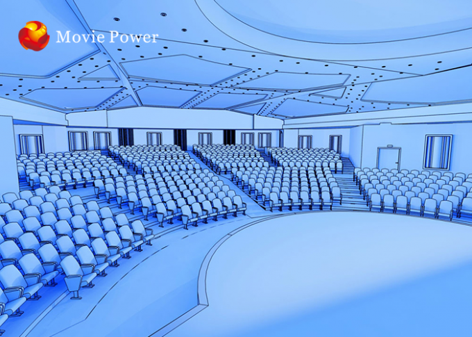 Système extraordinaire de salle de cinéma du bruit 4D avec les chaises noires de vibration 0