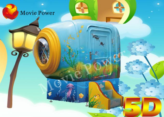 Cinéma 9D/5D attrayant de montagnes russes d'enfants mini avec le système de contrôle de pièce de monnaie 0