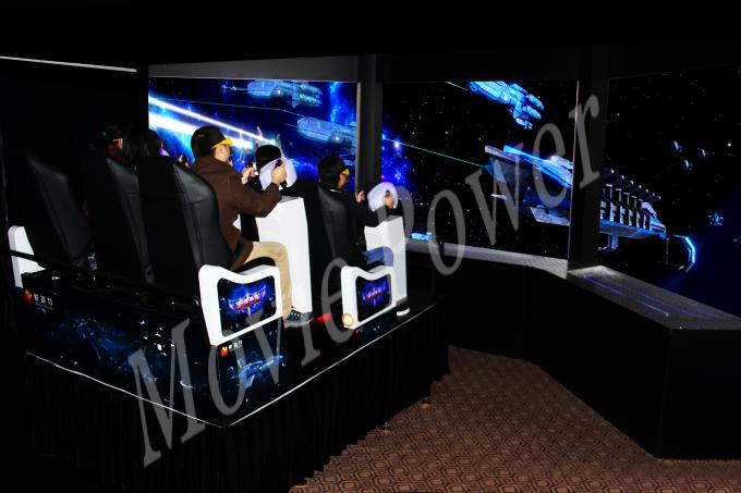 6/8/9/12 posent des cinémas d'action de VR 9D avec les écrans multiples d'affichage à LED 0