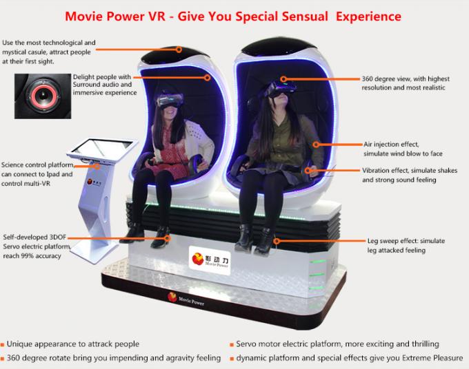 Capsulez le simulateur électrique de la conception 220V 9D VR film de 360 degrés et jeu interactif 0