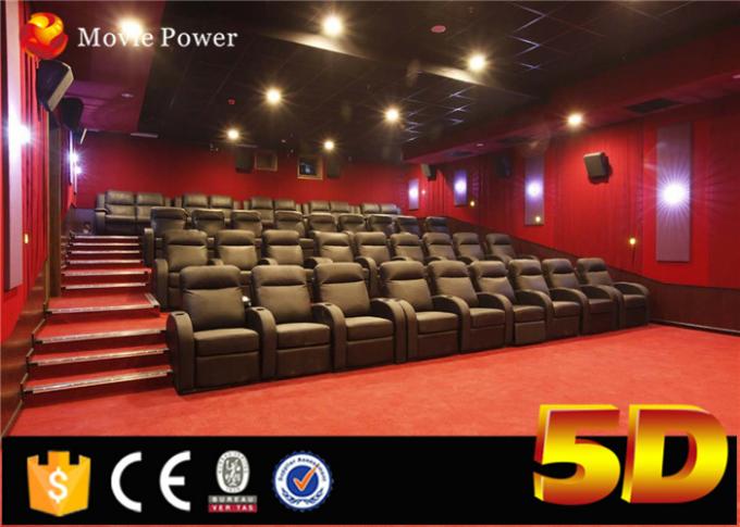 Sièges de la salle de cinéma du film 4d d'IMAX 2 à 200 avec le mouvement Motional dans le parc à thème de large échelle 0