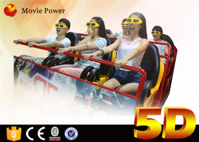 Cinéma de la machine 5D de jeu de simulateur de cinéma de Seat 6Dof 5D de mouvement de cinéma de l'équipement 5d de parc à thème 0