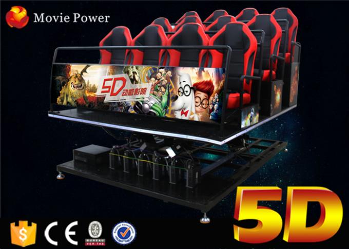 Chaise électrique du mouvement 5D de cinéma de projecteur de Seat 5D de cinéma de mouvement de l'équipement 4D de cinéma du parc à thème 5d 0