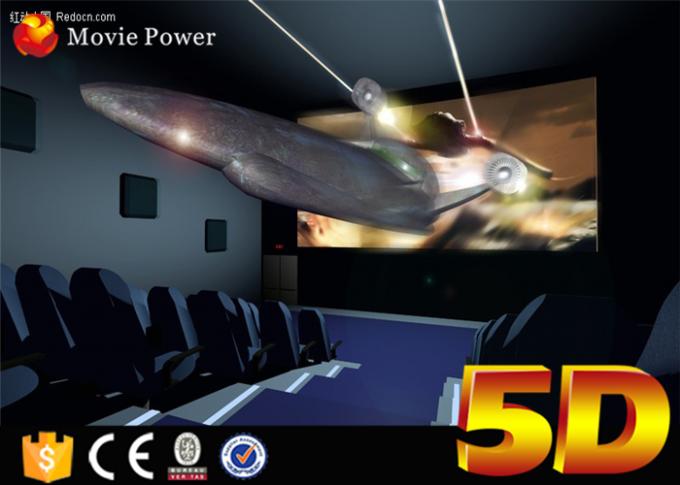 12 effets spéciaux et salle de cinéma 4D Motional adaptés aux besoins du client de 2-200 sièges faits en cuir 0