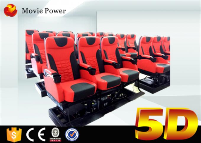 7,1 Salle de cinéma de système audio de la Manche et d'écran 4-D de courbe avec 3 chaises électriques de DOF 0