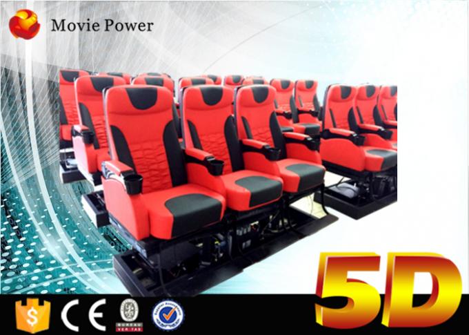 Stimulateur de théâtre de cinéma hydraulique et électrique 5D avec la chaise du mouvement 4d 0