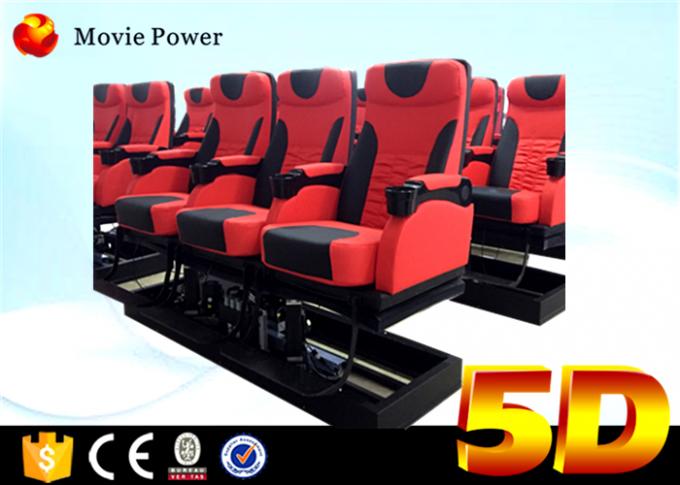 3 DOF électriques/cinéma hydraulique de simulateur de l'équipement 5D du cinéma 5D avec la chaise de mouvement 0
