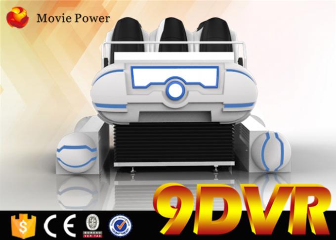 La famille 6 pose le système électrique de cinéma de cinéma de 9D VR avec des effets spéciaux de vent 0