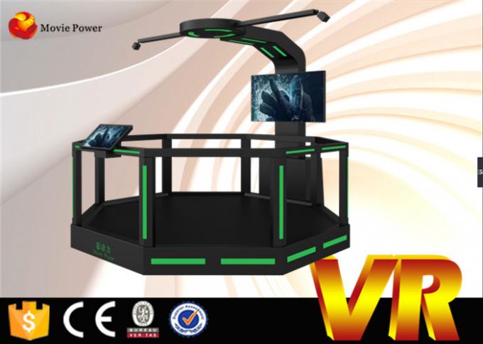Marcheur tirant le cinéma de HTC Vive 9D VR tenant le simulateur des jeux 9D de bataille 0