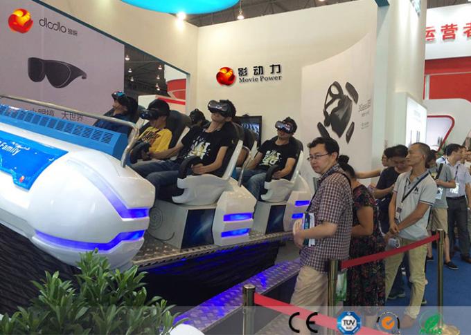 Le cinéma multijoueur de famille de la machine 9D VR de jeu avec 360 a tourné le casque 0