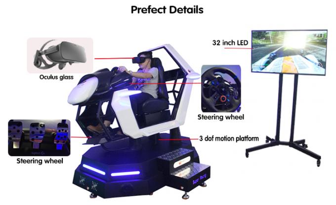 Jeu commercial de voiture de course de l'arcade 9D Vr de jeu de cinéma enthousiaste de l'expérience 9D VR 0