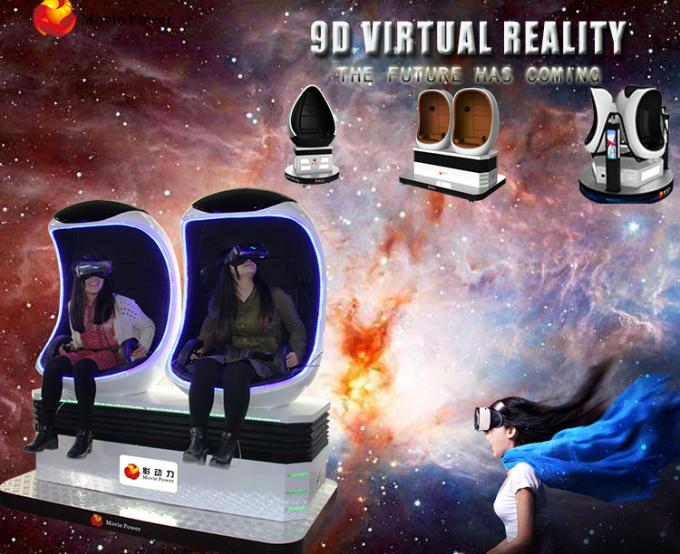 Les films de mouvement de VR Egg le cinéma d'intérieur de réalité virtuelle du parc d'attractions du simulateur 9D 9D 0