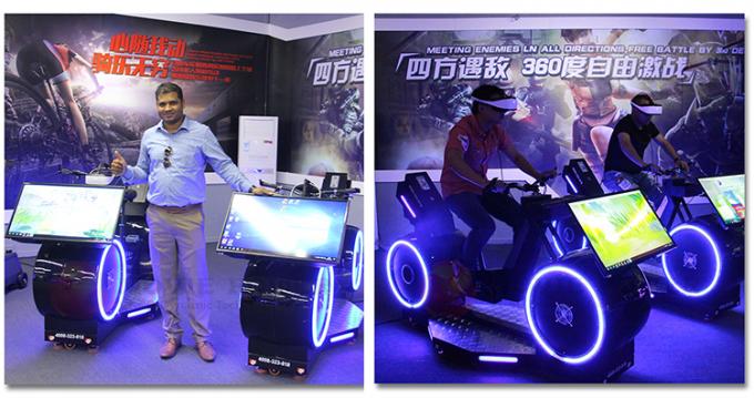 équipement sportif de vélo en verre VR de simulateur de cinéma de 9D Vr pour le vélo de la forme physique VR 0