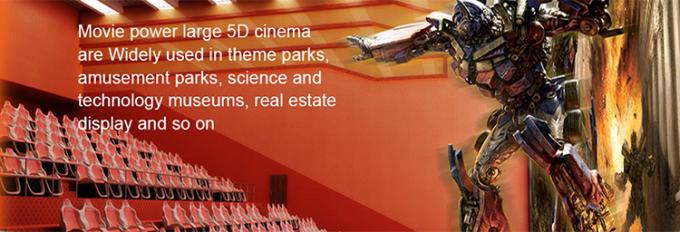 montagnes russes du cinéma 4D pour des parcs de thèmes d'amusement avec des sièges de mouvement 2