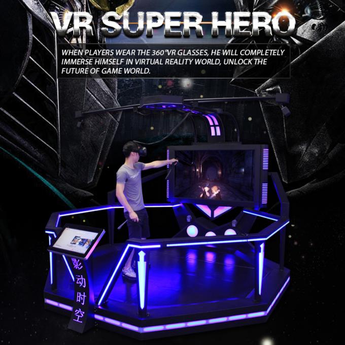 Le bleu de 360 degrés allume Immersive 9D Vr Htc Vive tenant le jeu interactif de tir 2