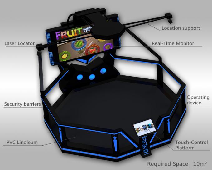 équipement debout de simulateur de mouvement de réalité virtuelle de jeu vidéo de Htc Vive 9D de plate-forme d'espace de 9D Vr 1