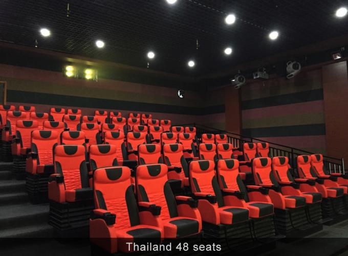 De Seat de système salle de cinéma 4D dynamique du point de vue ergonomique avec 100 films de morceaux de Hd 0