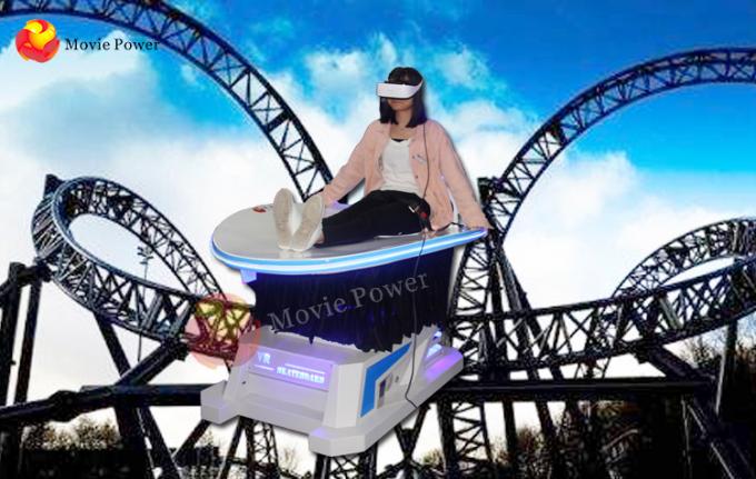 simulateur dynamique de glissière de la réalité virtuelle 9D pour des montagnes russes de parc d'attractions 1