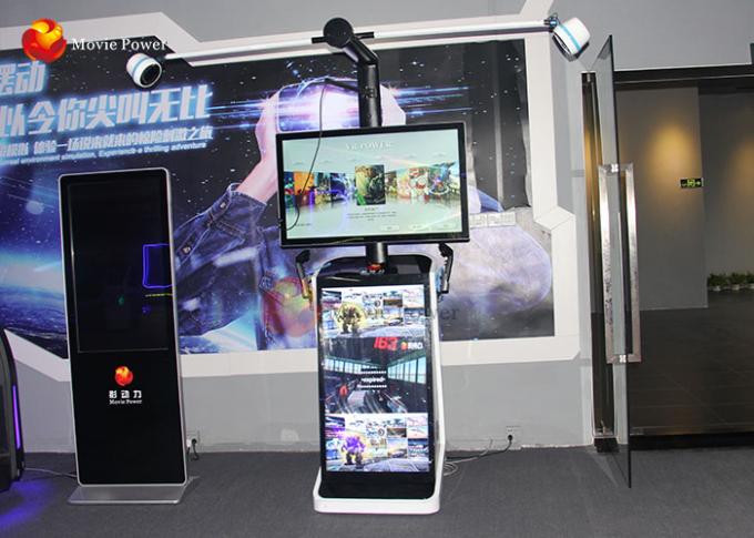 Mini jeux 360 de simulateur de tir de plate-forme de superhéros de HTC 9D VR marchant autour 0