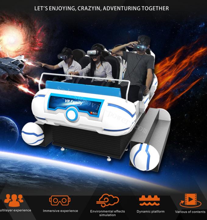 Le vaisseau spatial 6 pose 6 le cinéma du réservoir VR de DOF/la machine jeu de tir 1