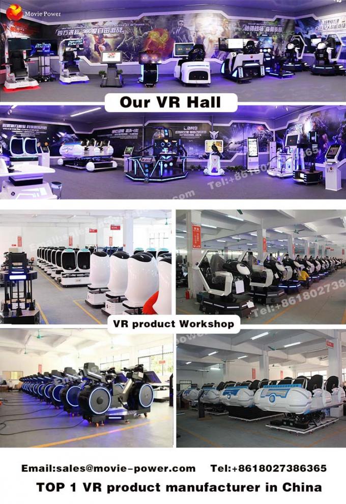 La position multijoueuse vers le haut de l'arène de 9D VR a hanté la machine de jeu de plate-forme de Chambre/simulateur de réalité virtuelle 5