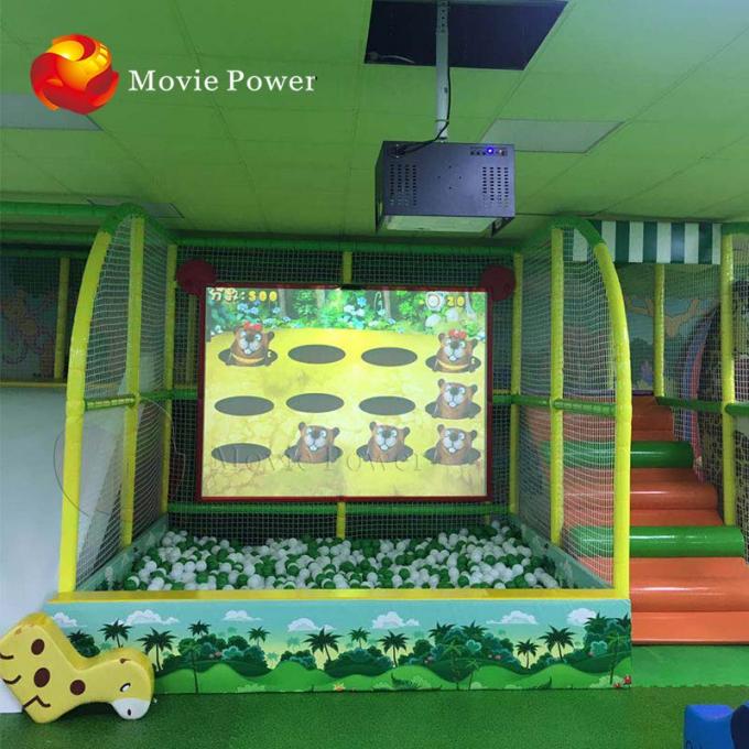 parc de terrain de jeu d'intérieur de jeux de projection de mur de grand plancher des enfants 3D interactifs 0
