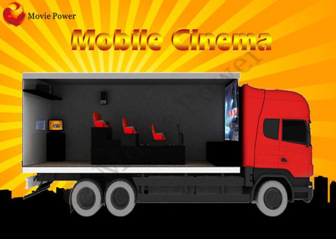6/9/12 cinémas 5D mobiles multijoueur de camion de salle de cinéma/parc à thème des sièges 7D 5